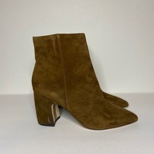Sam Edelman Hilty Suede Leather Ankle Bootie 9 1/2